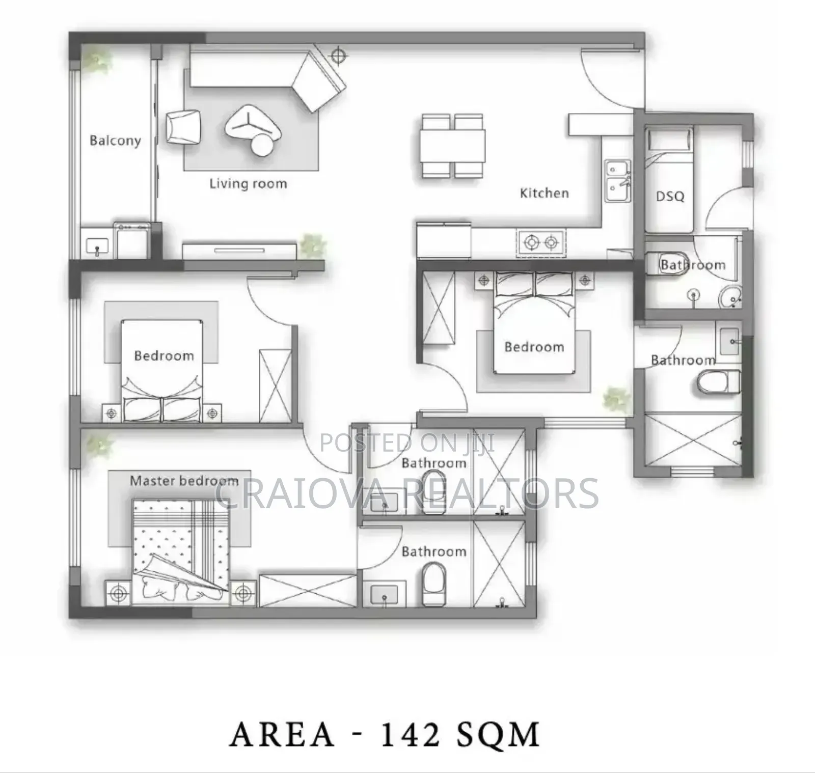 3bdrm Apartment in Kilimani for sale in Kilimani