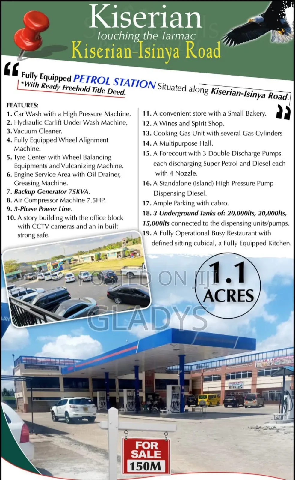 Fully Equipped Petrol Station on an 1.1 Acre in Woodley/Kenyatta Golf Course
