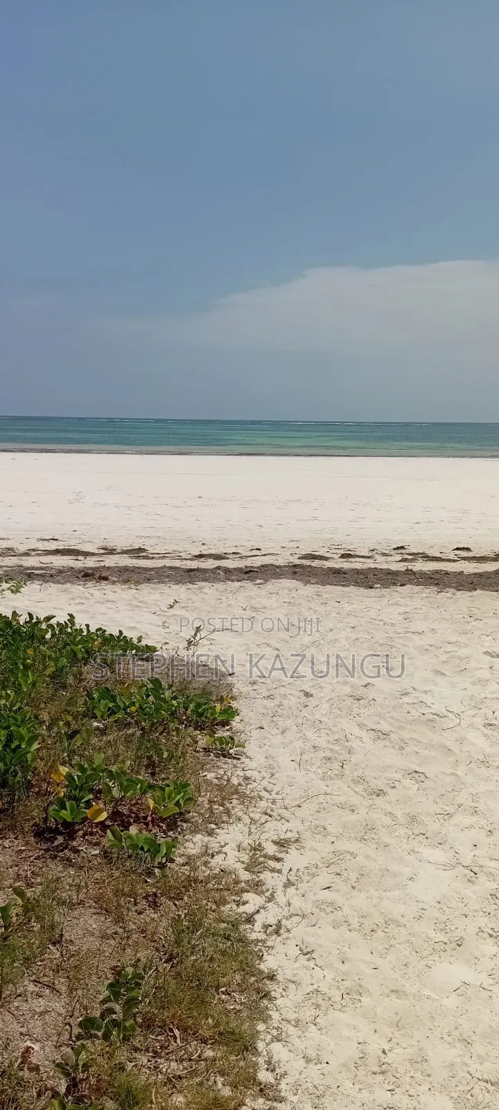 1 Acre White Sandy Beach Plot at Galu Beach in Diani. in Ukunda