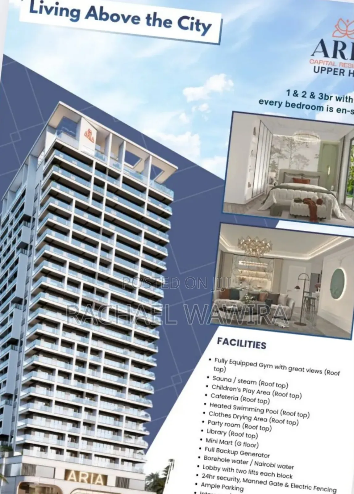 1bdrm Apartment in Aria Capital, Upperhill for sale in Upperhill