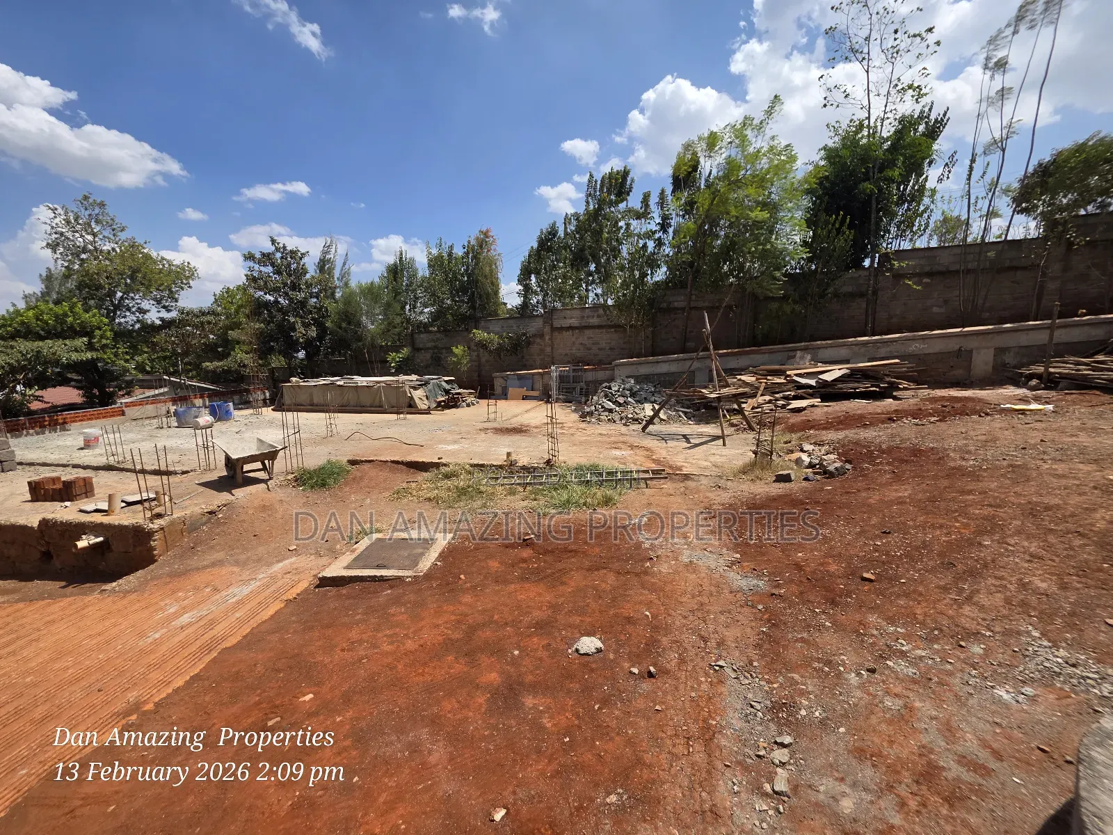 50 by 100 Plot With a Ready Laid Down Foundation for Sale in Kerarapon in Kerarapon