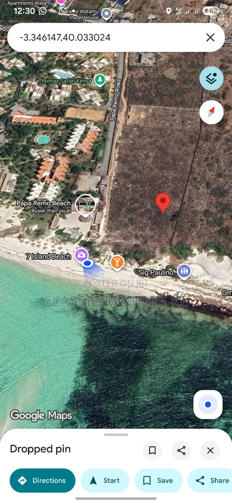 Beach Land for Sale in Malindi in Mombasa CBD