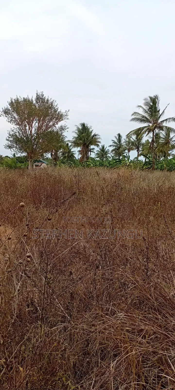 1/2 Acre Plot on Sale at Kinondo Not Far From Kinondo Hospital . in Ukunda
