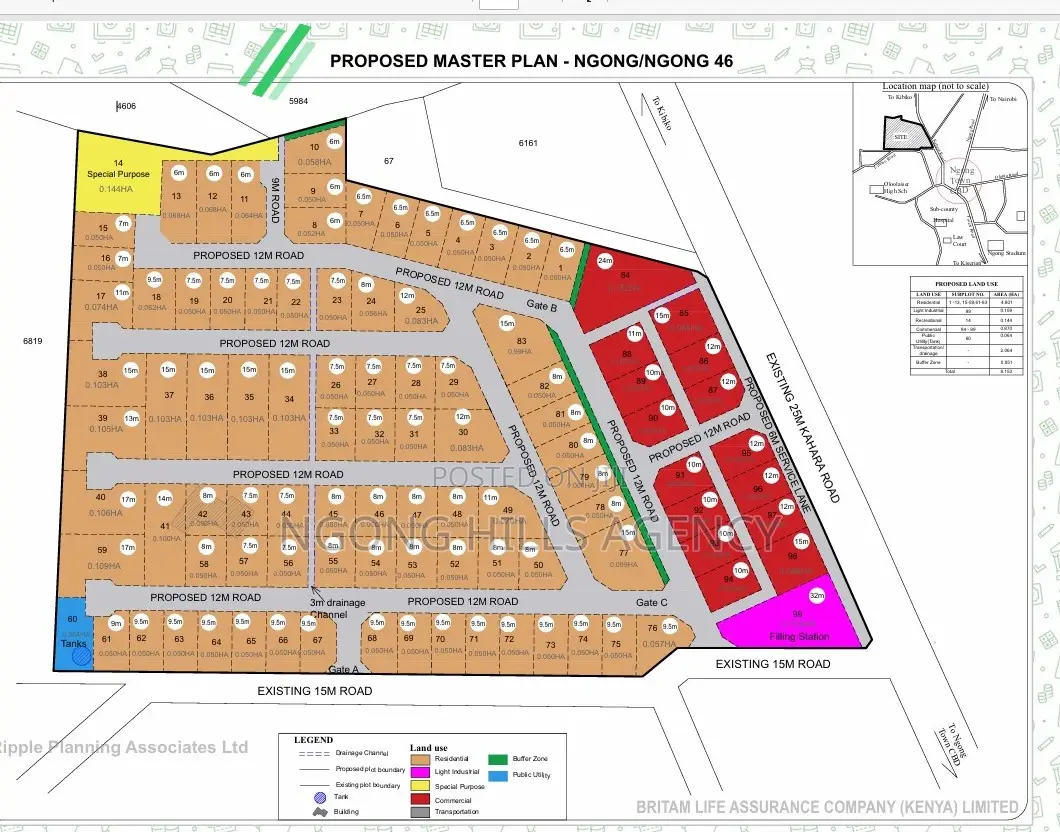 Prime Investment Opportunity: 21-Acre Gated Commercial Hub in Ngong CBD