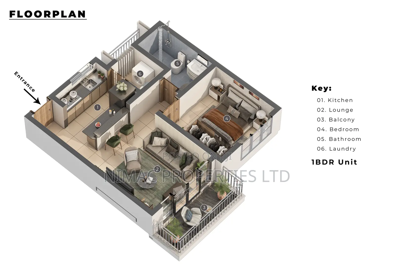 1bdrm Apartment in Ruaka for sale in Ruaka