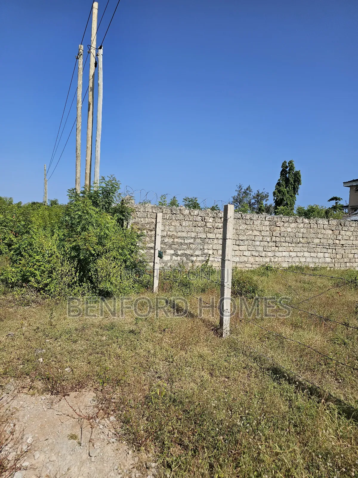 Quarter Acre Piece of Land With Perimeter Wall Fence on Sale Shanzu in Shanzu