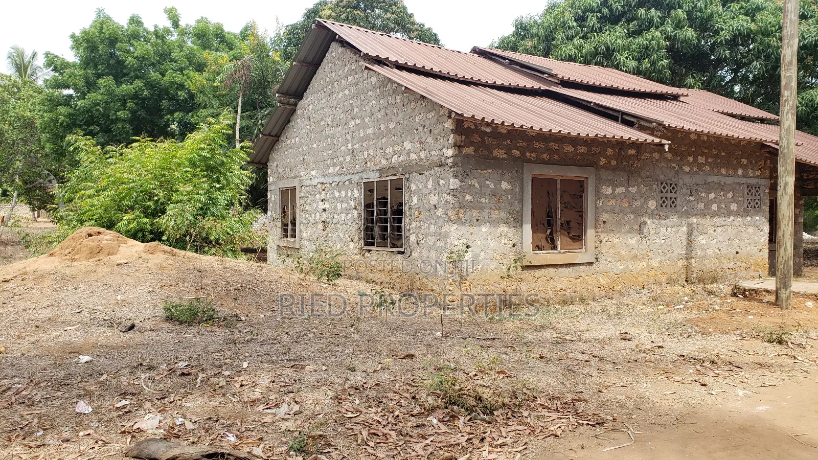 170by100, With an Unfinished House, in Malindi, Kilifi for Sale in Malindi