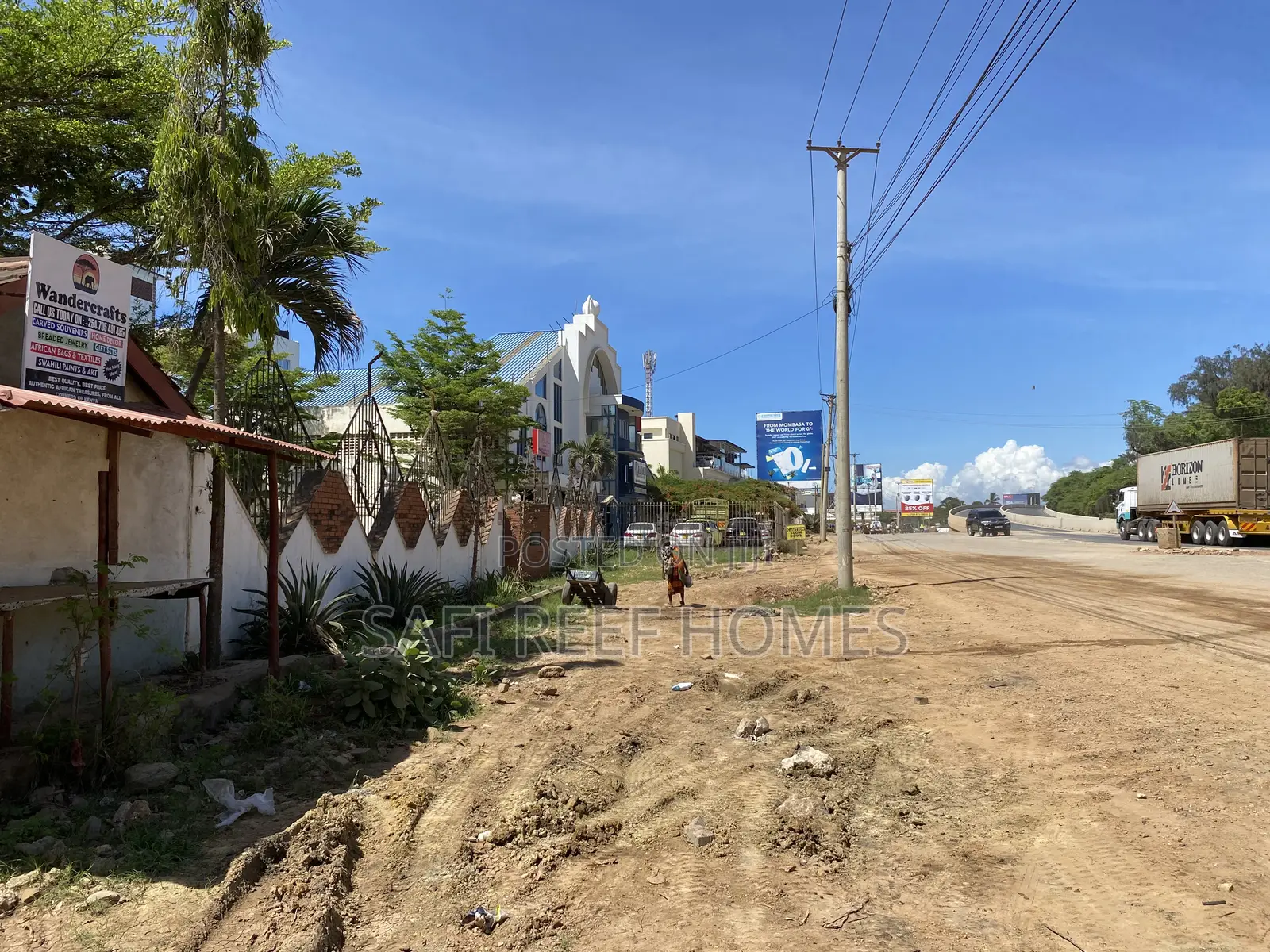 0.6 Acres Plot Touching Malindi Road Close to Citymall in Nyali Mkomani