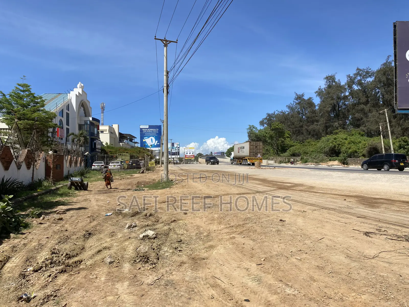 0.6 Acres Plot Touching Malindi Road Close to Citymall in Nyali Mkomani