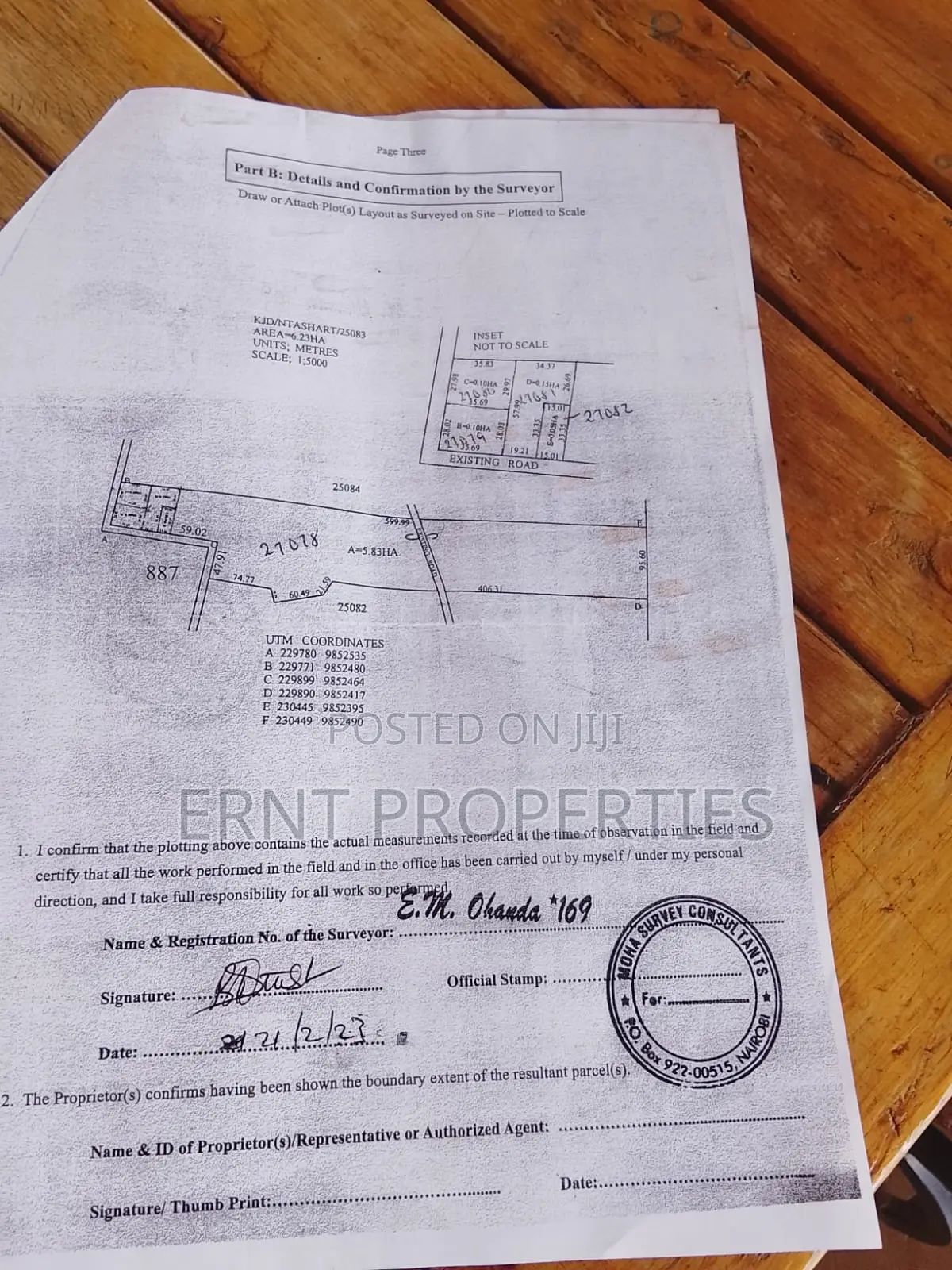 Prime Corner 100x100 Plot for Sale in Ngong Kimuka Near Tarmac in Ngong