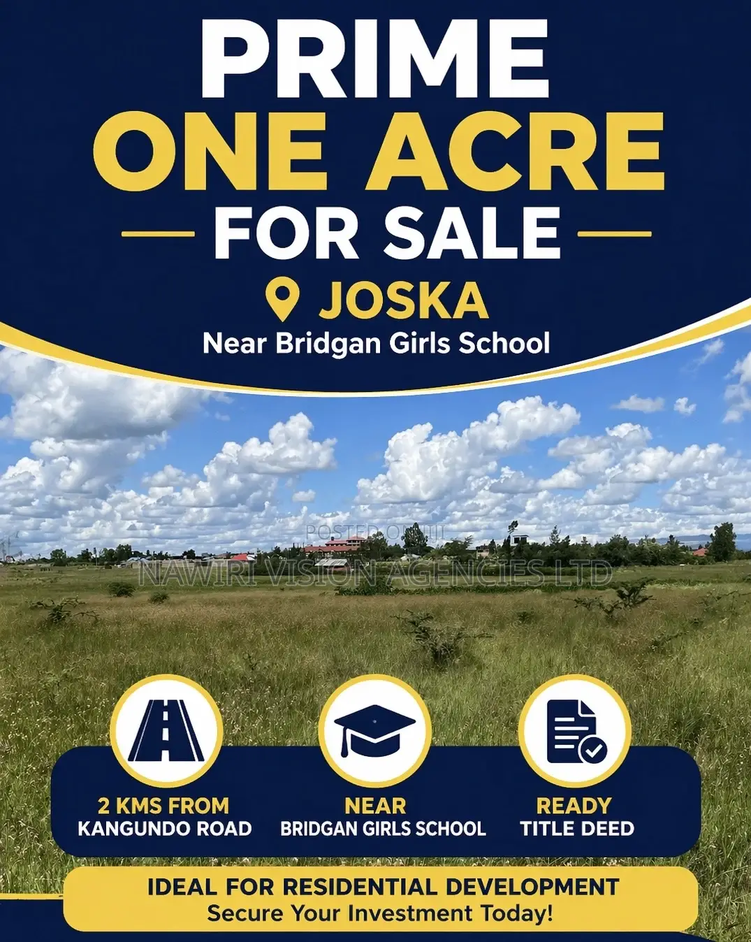 Prime One Acre for Sale in Joska in Joska