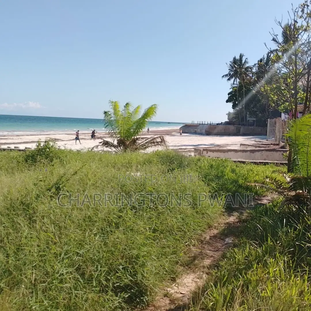 1 Acre Sandy Beachfront | Fenced Serviced | Galu Diani in Diani