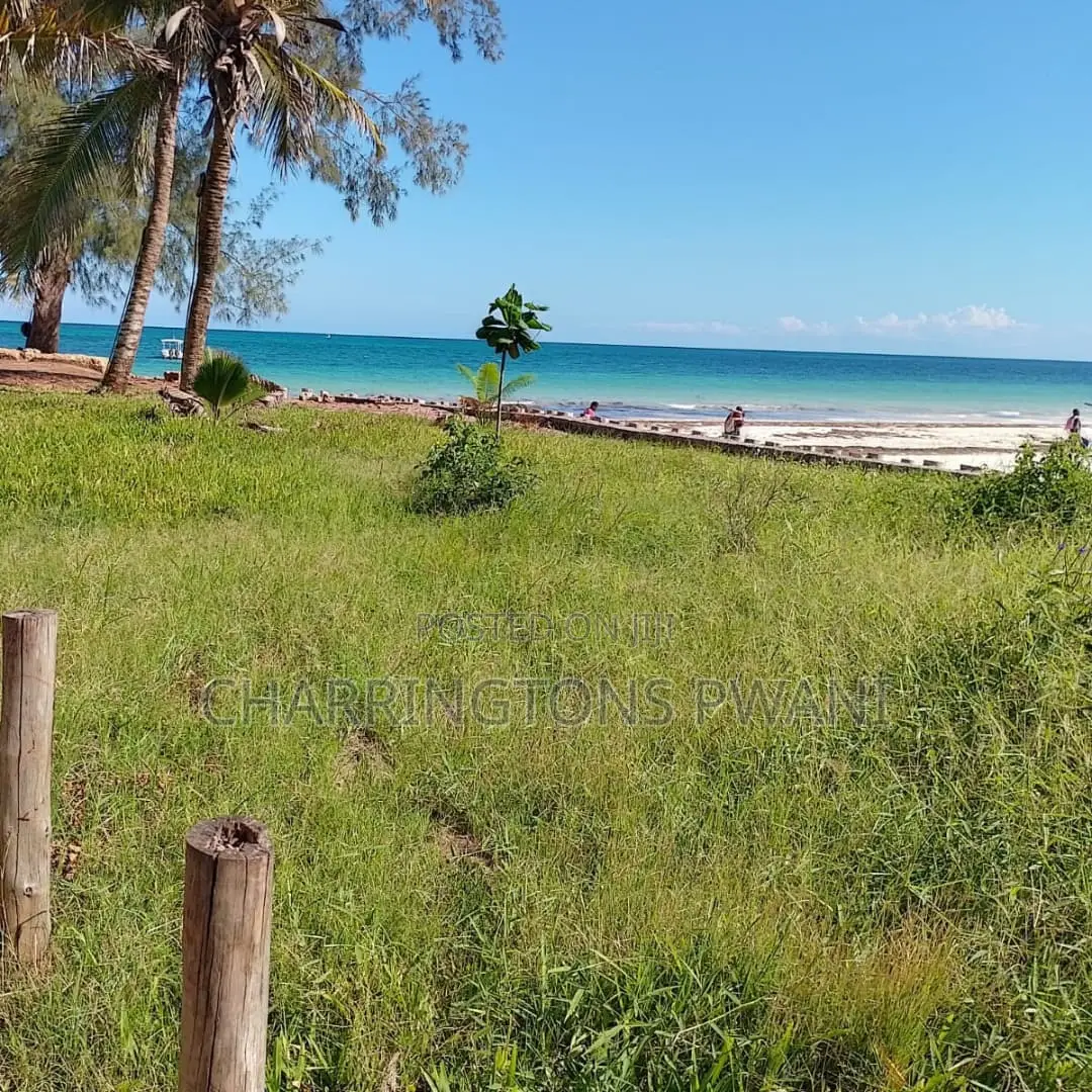 1 Acre Sandy Beachfront | Fenced Serviced | Galu Diani in Diani