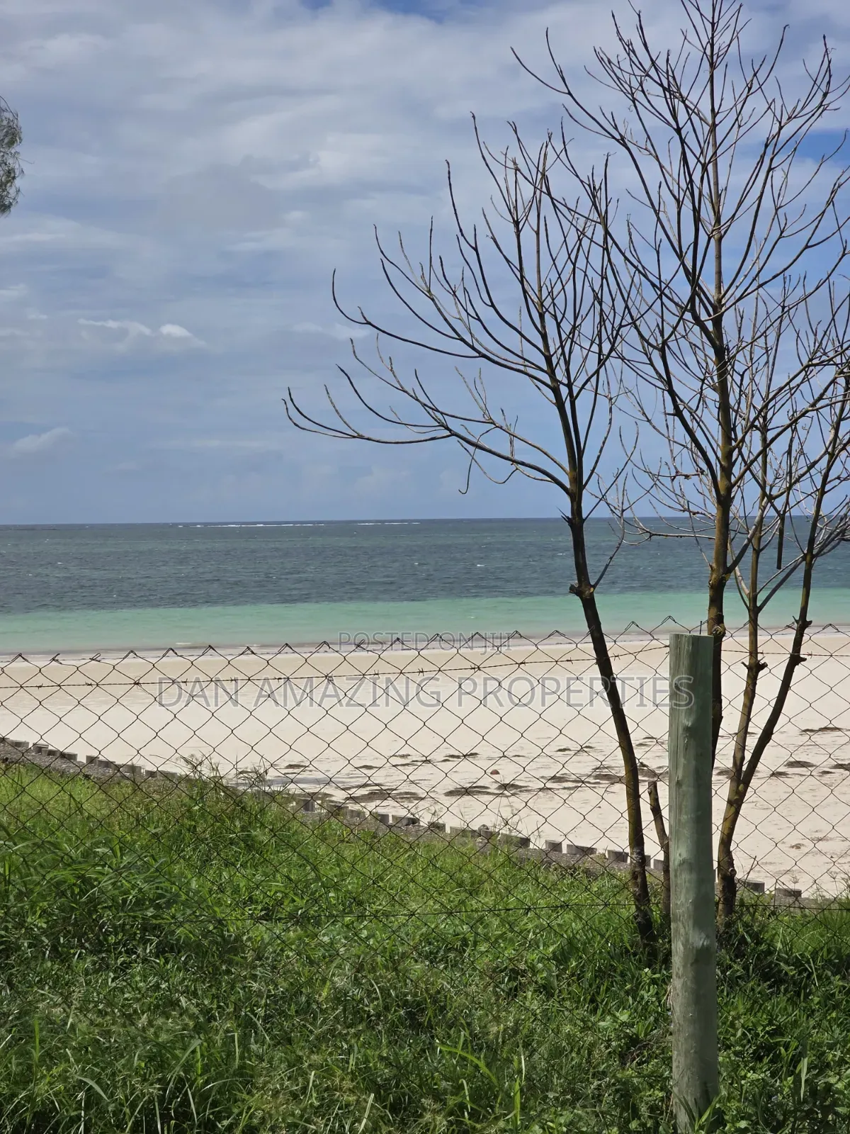1 Acre Beach Front Land for Sale in Diani Galu Area I in Diani