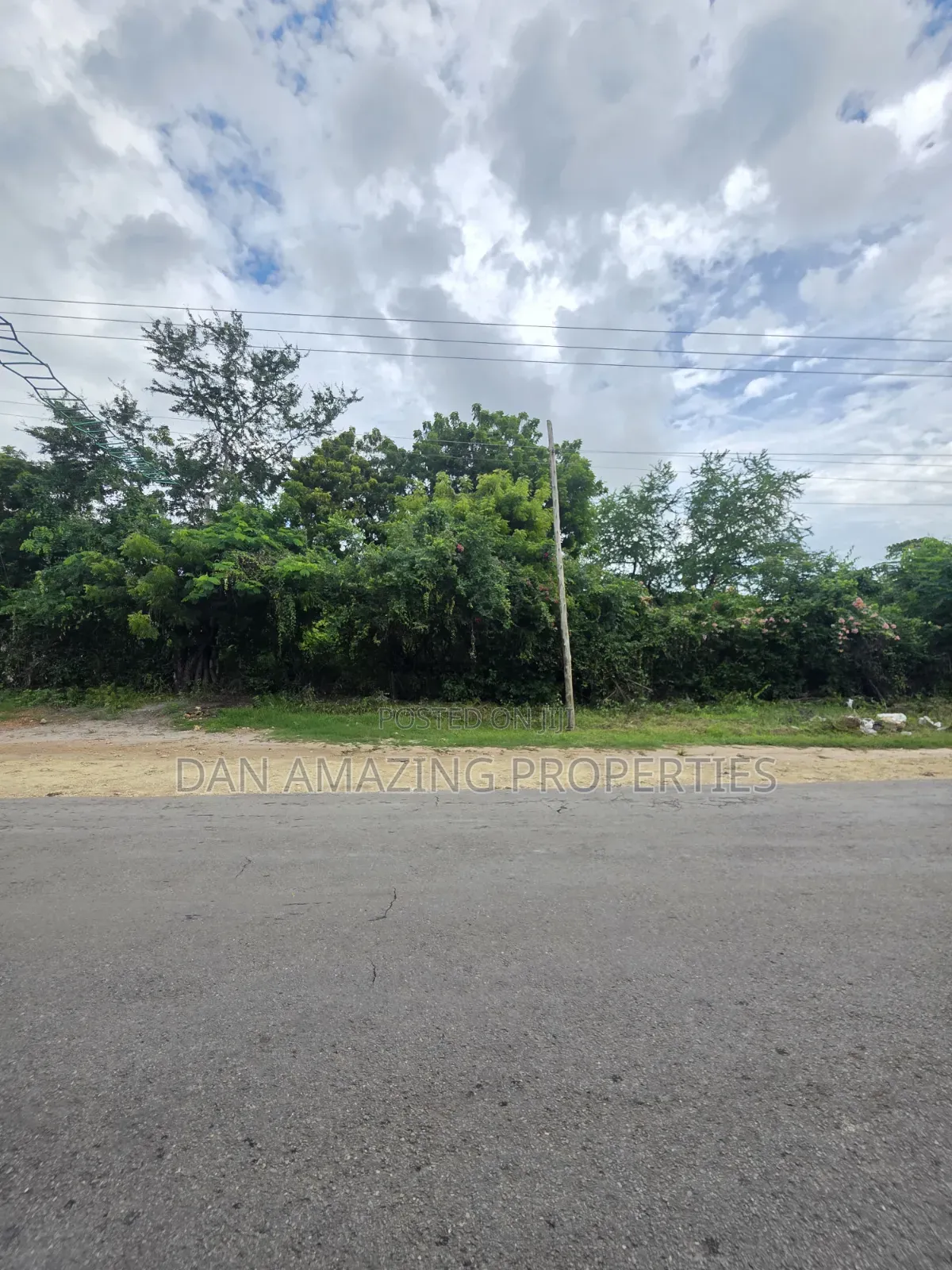 3 Acres for Sale as a Block Touching Diani Beach Road in Diani