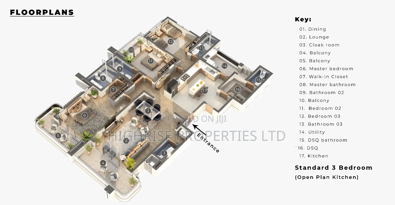 3bdrm Apartment in The Address, Nyali for sale in Nyali