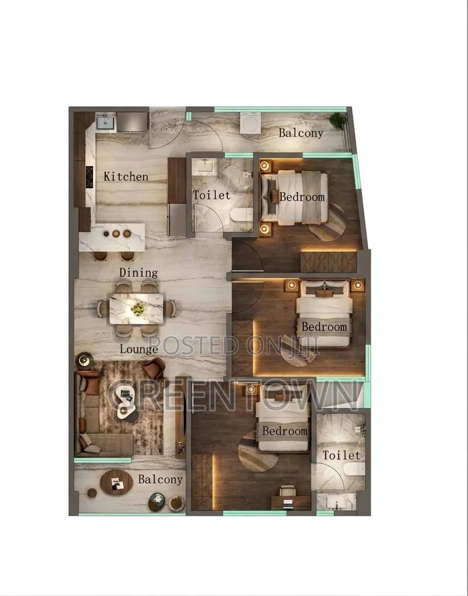 3bdrm Apartment in Kilimani Nairobi, Hurlingham for sale in Hurlingham