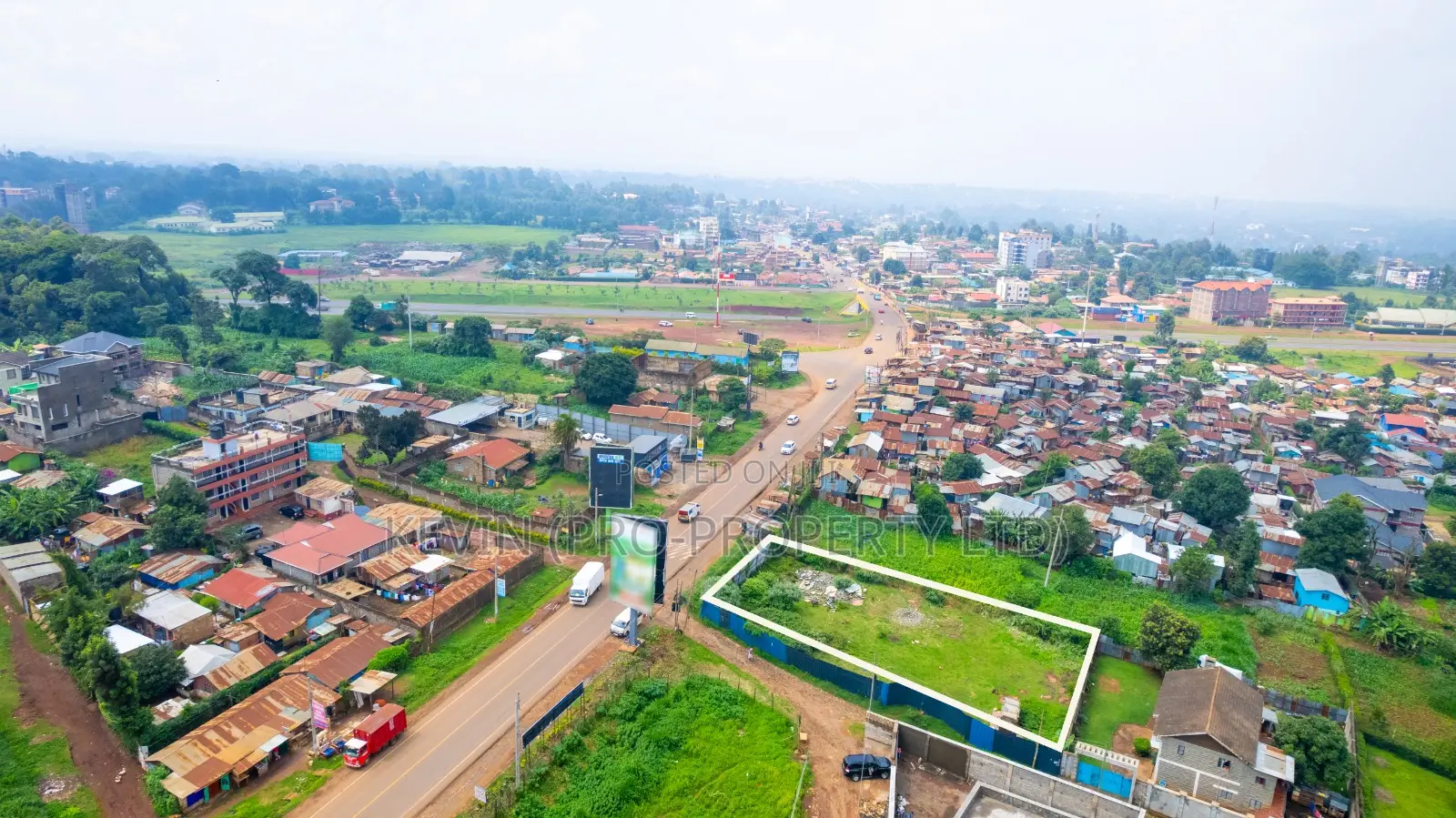 Prime Commercial Plot Fronting the Tarmac for Sale in Kikuyu, Thogoto in Kikuyu