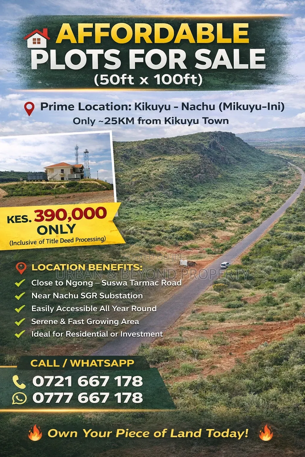 Affordable Plots for Sale in Kikuyu