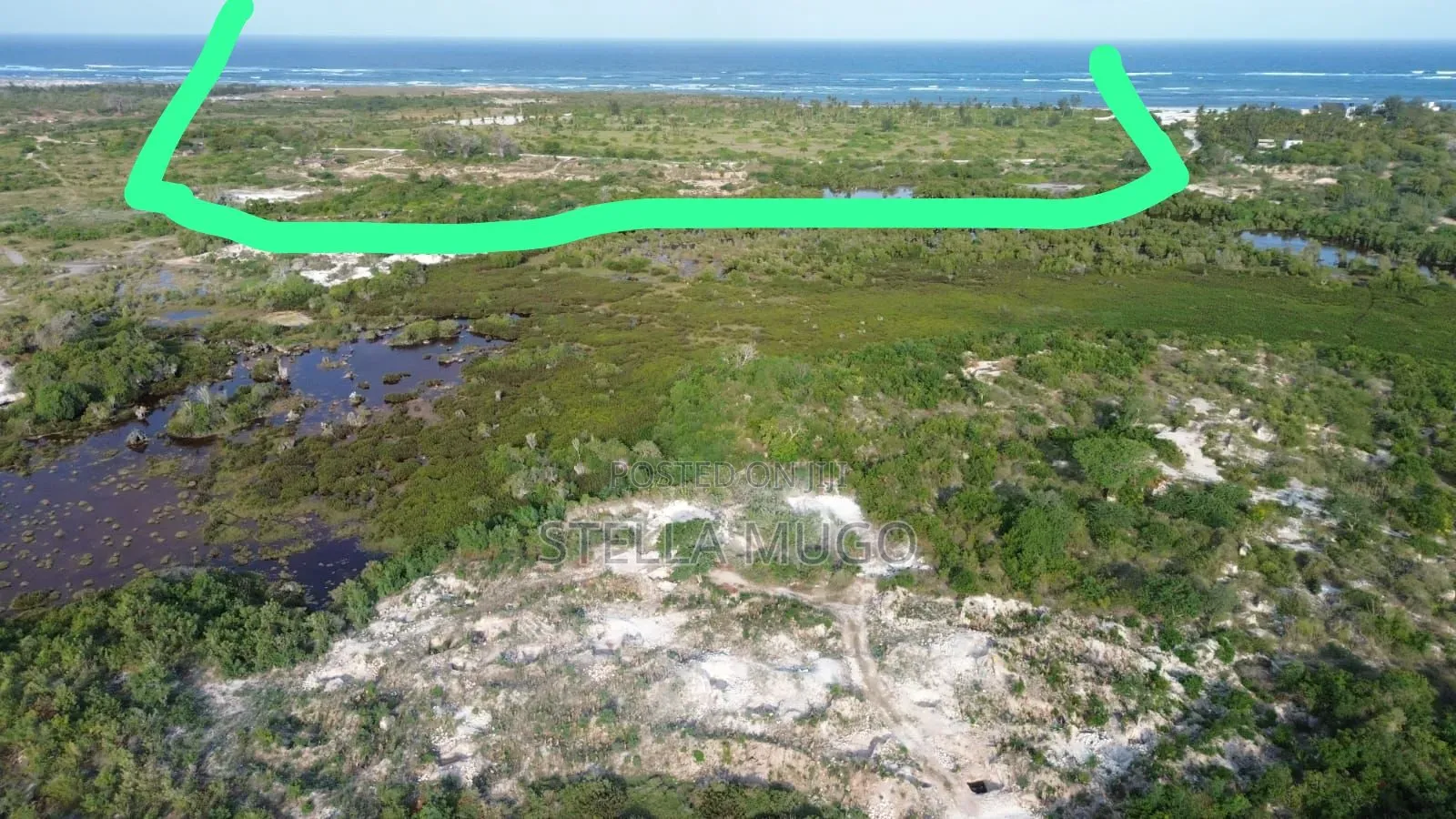 Prime Land Bofa Beachfront Whitesand in Mtwapa
