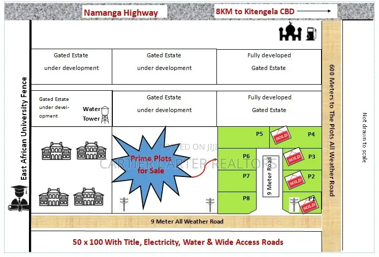 50 by 100 Plot for Sale in Kitengela in Kitengela