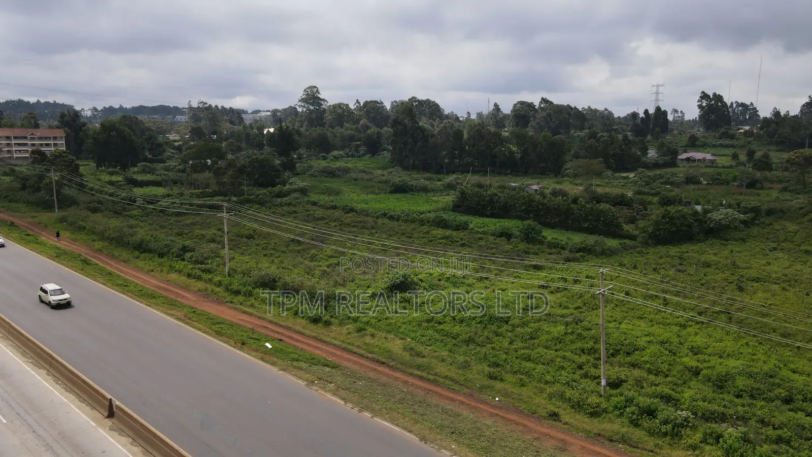 4 Acres Touching Waiyaki Way in Muguga