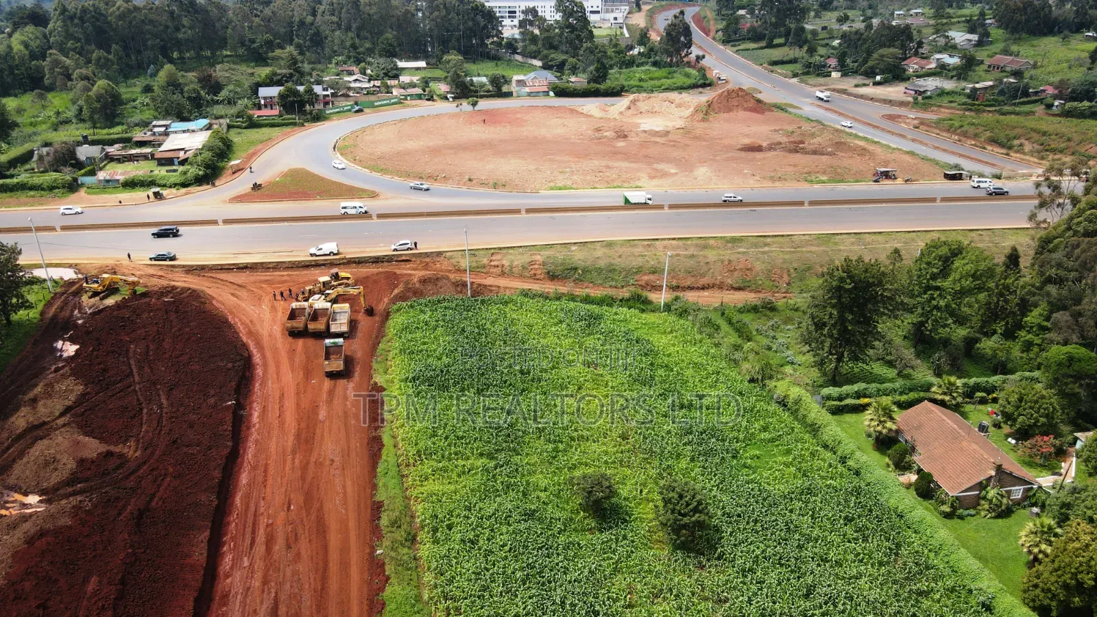 1.5 Acres Touching Waiyaki Way Kamandura Interchange in Limuru CBD