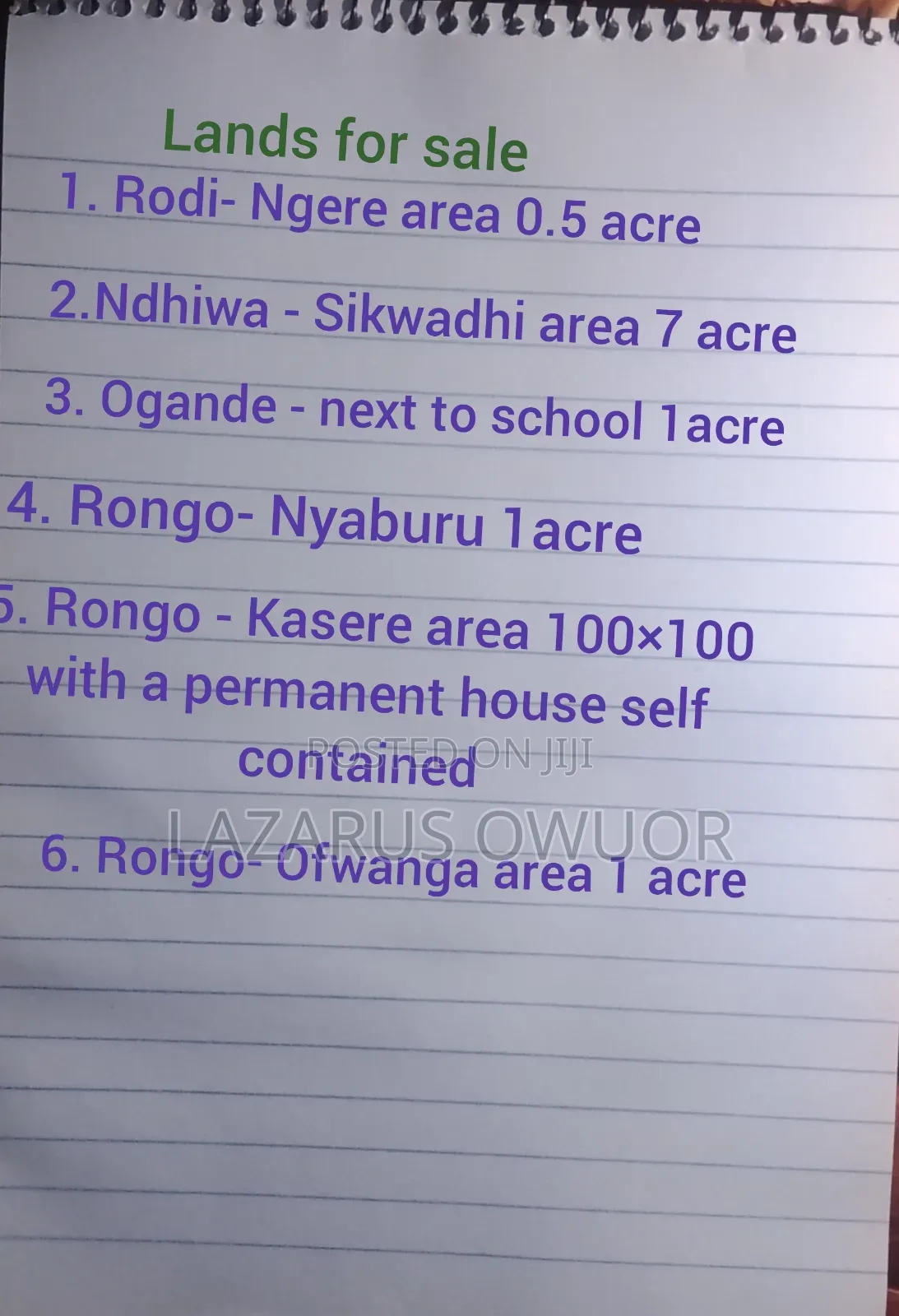 Land For Sale in East Kamagambo