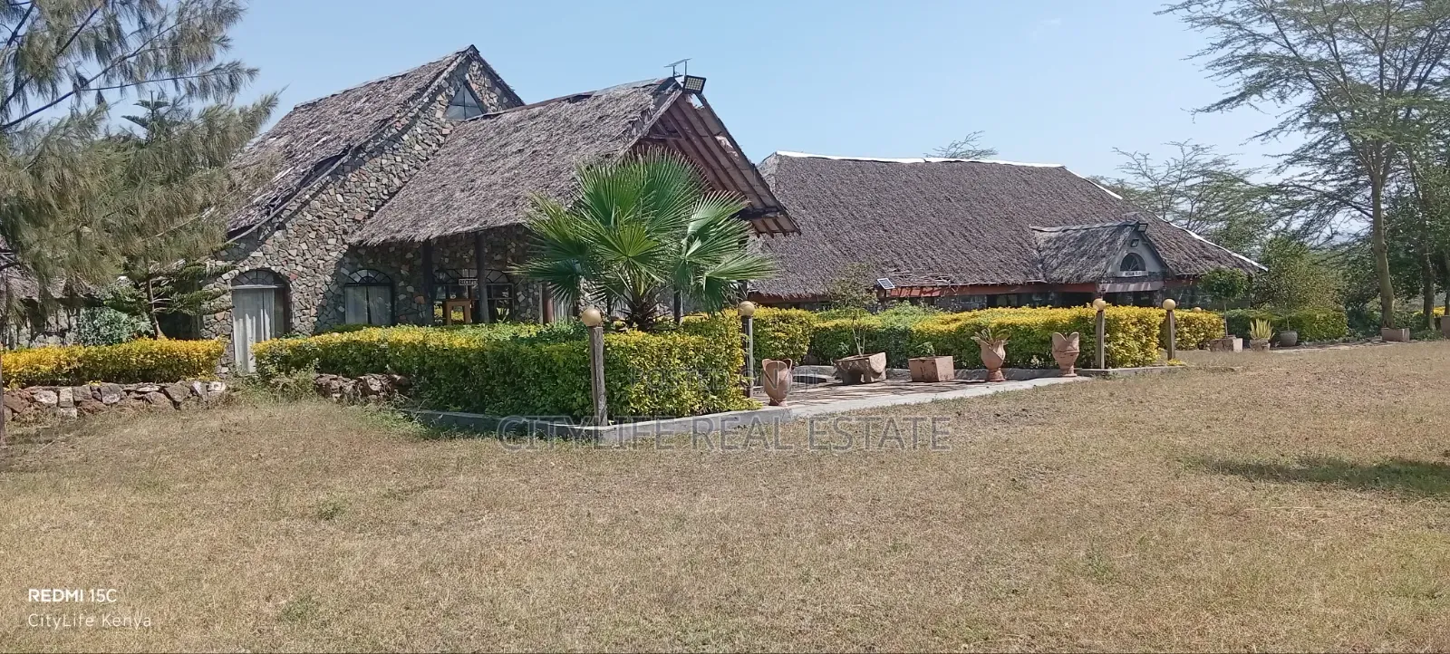 Non Operating Lodge/Hotel Seating on 5 Acre on the Top of a Hill in Elementaita