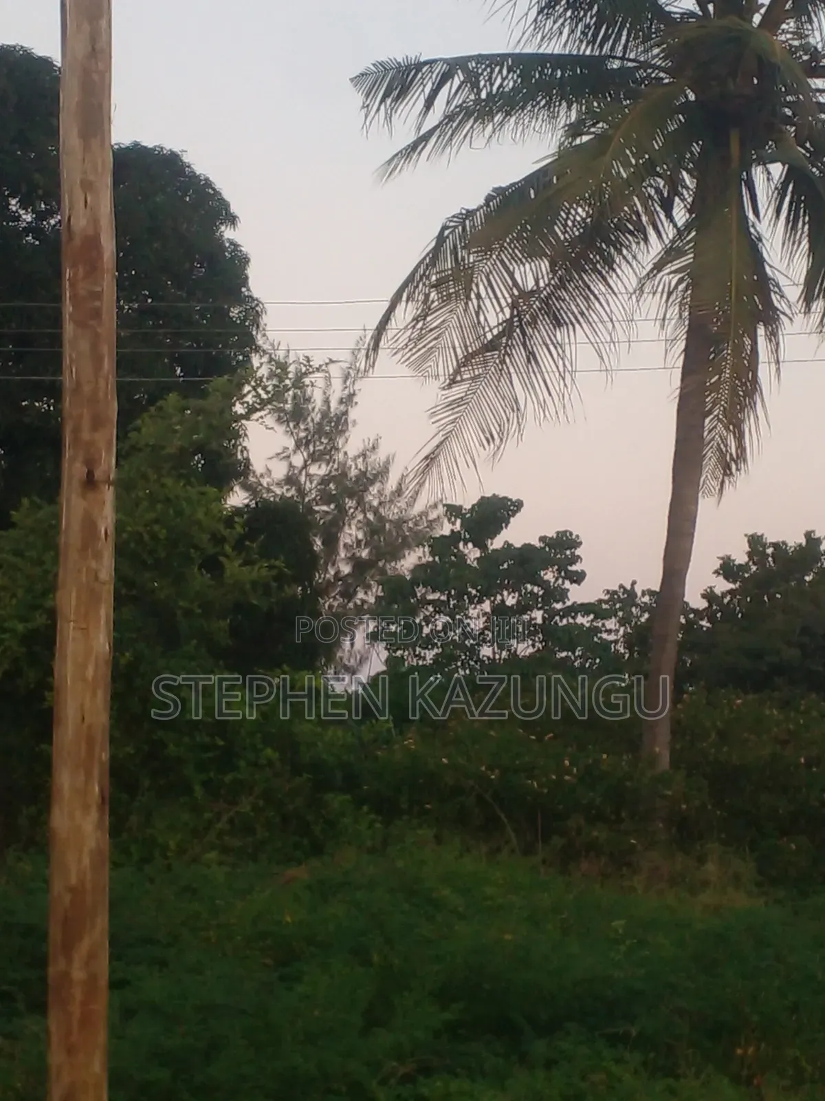 Slightly Big Than 1/2 Acre at Kinondo/Ganja La Simba on the Highway. in Ukunda