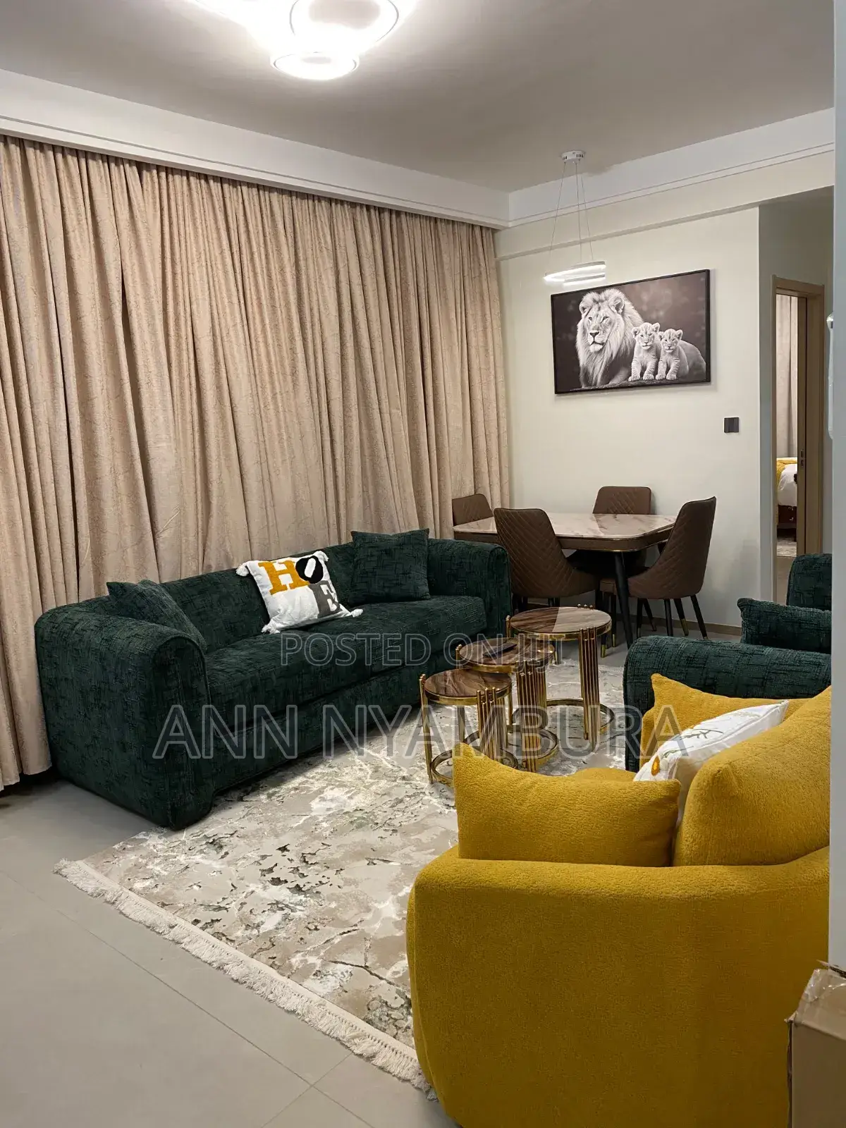 Furnished 2bdrm Apartment in Riverside Drive for rent in Riverside Drive