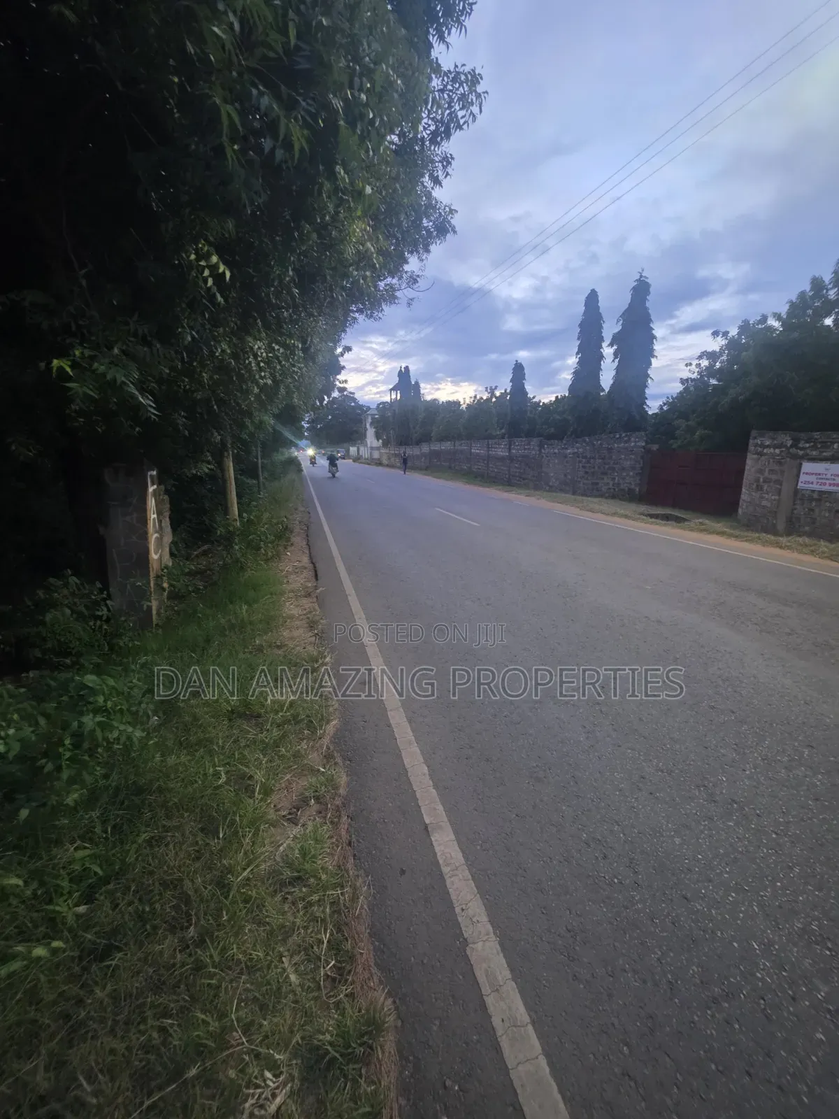 Half an Acre in Diani Lofta Road for Sale Touching Tarmac in Diani