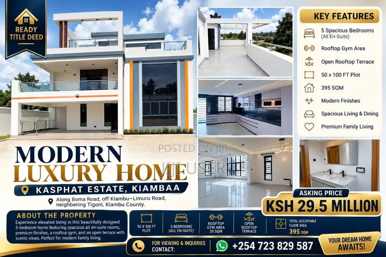 5bdrm Maisonette in Kasphat, Kiambu CBD for sale in Kiambu CBD