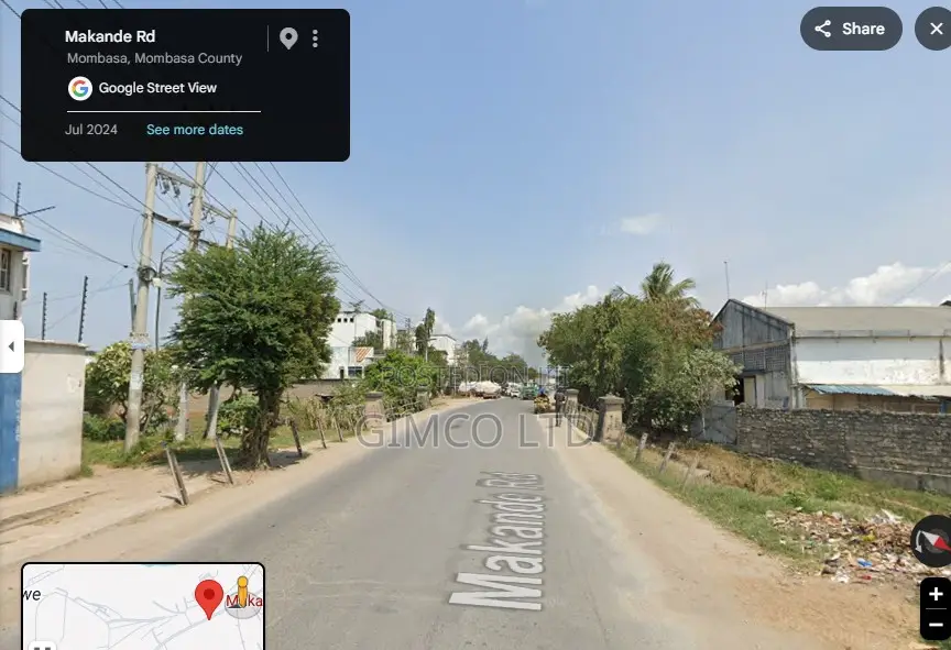 Land for Sale in Makande Area, Mombasa in Shimanzi