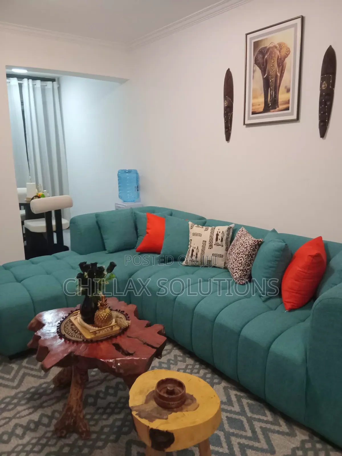 Afro Modern Furnished 1 Bedroom in Hurlingham