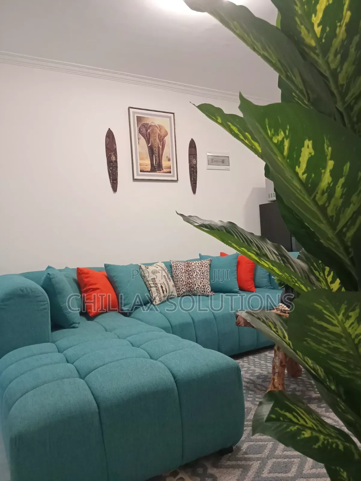 Afro Modern Furnished 1 Bedroom in Hurlingham