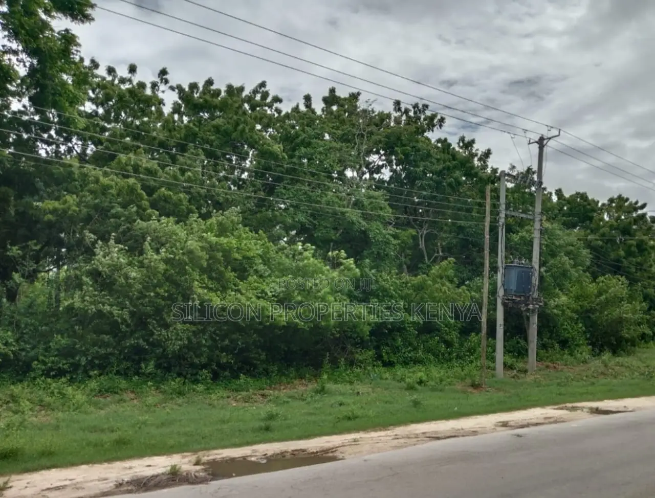 3.25 Acres for Sale in Diani - Touching the Main Road in Diani