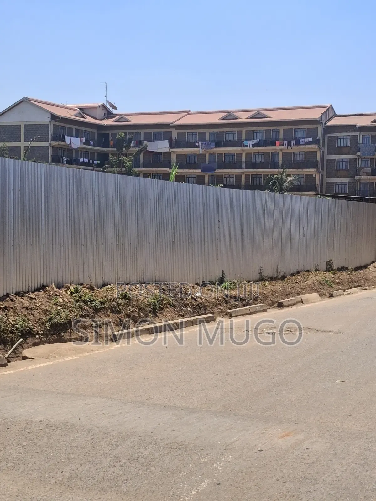 Kahawa Sukari Commercial Slightly Bigger Than One Acre on Tarmac Road in Kahawa Wendani