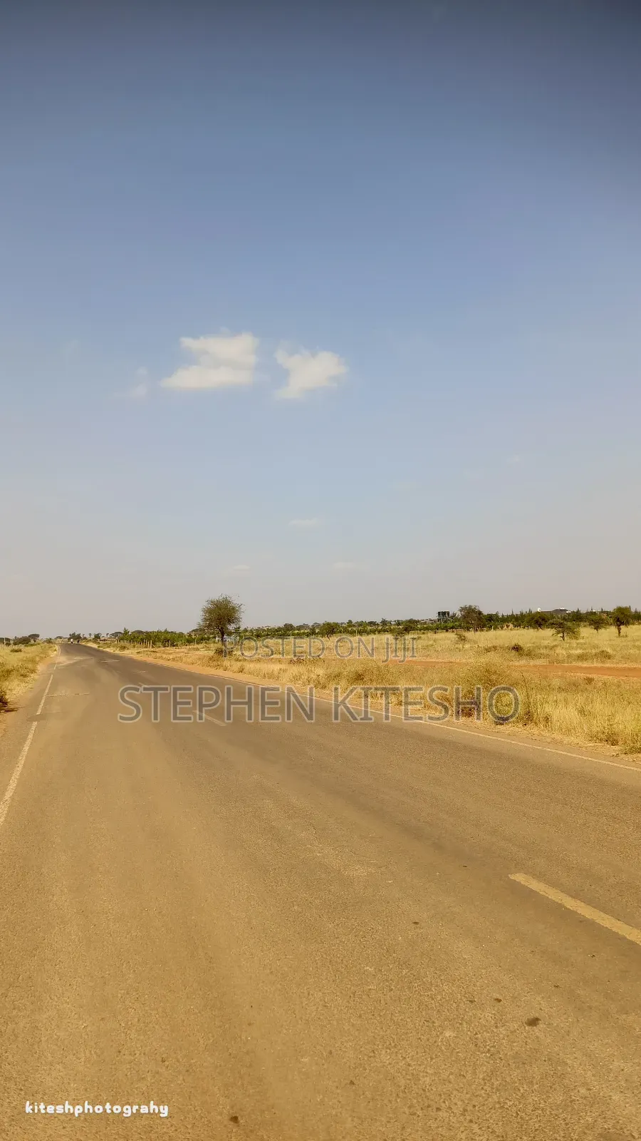40acres for Along Cimba Cement Tarmac Road Imbrrikani Loitoktok in Kimana