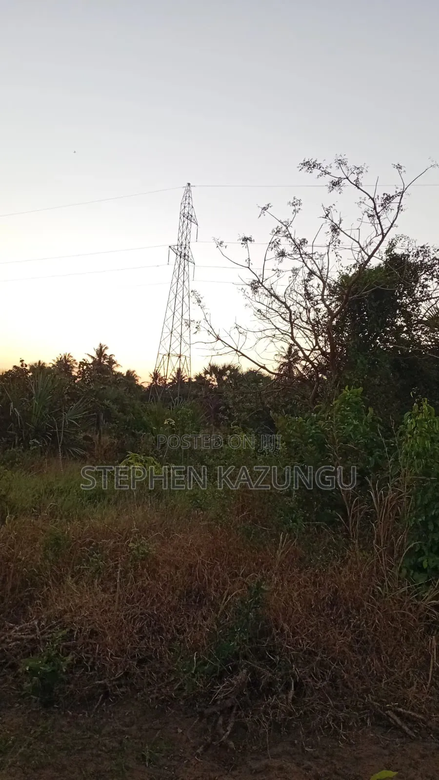 1 Acre Plot at Mwabungo Near Town at 1 Km From Lungalunga Highway in Ukunda