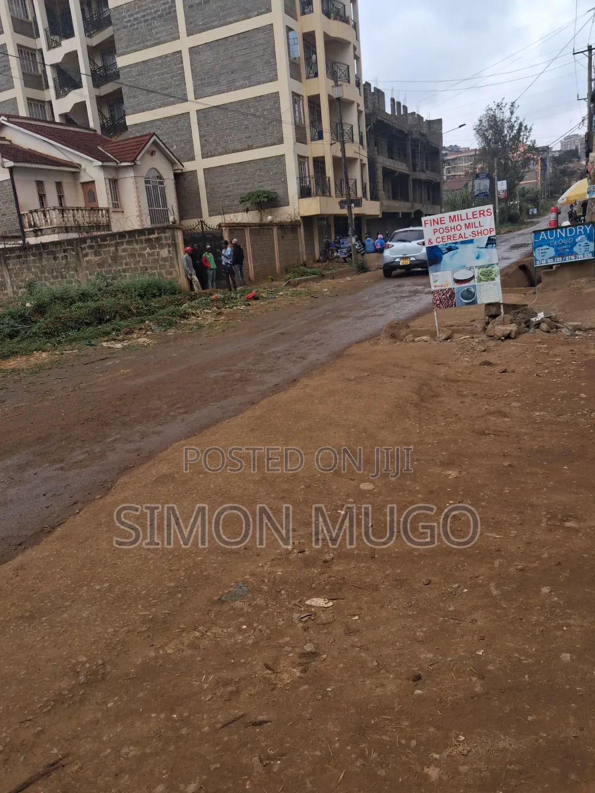 Kasarani Clay Works Prime Commercial Corner Plot on Tarmac in Seasons Estate