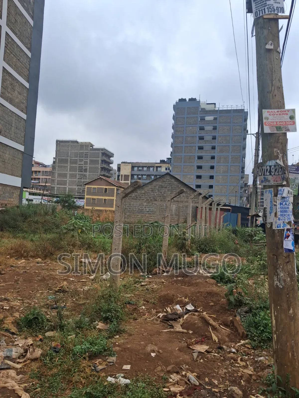 Kasarani Clay Works Prime Commercial Corner Plot on Tarmac in Seasons Estate