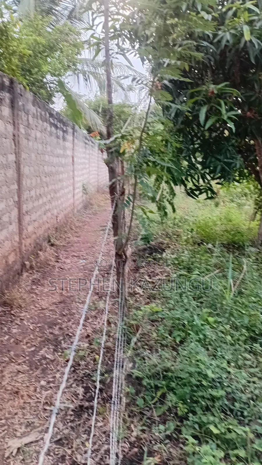 Nice 3/4 Acre Size Plot on Beach Side of Mwabungo at Mtendegwa Area. in Ukunda