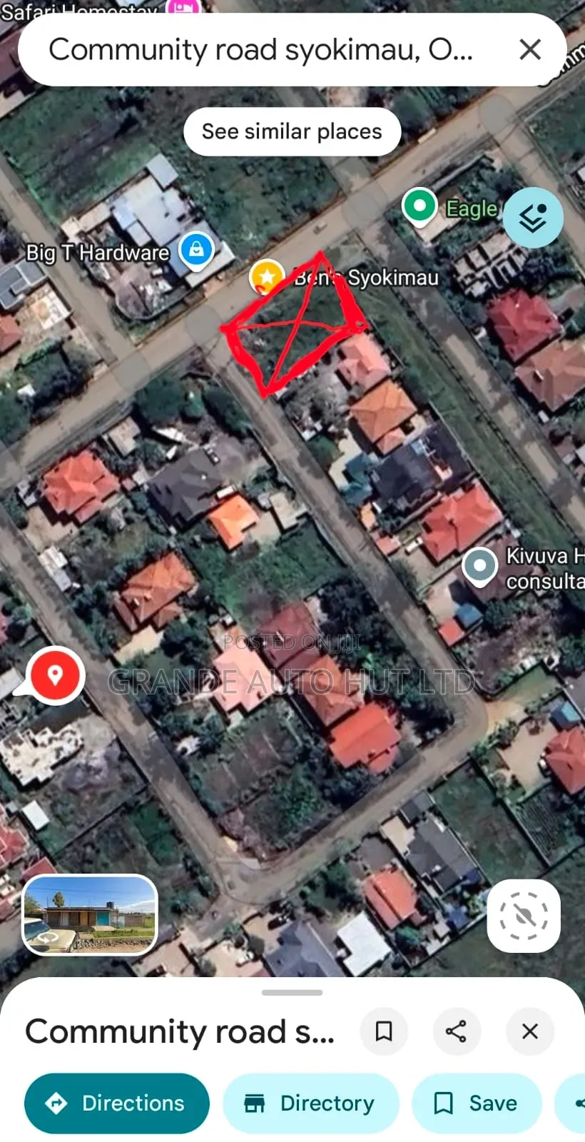 Prime Plot Syokimau Community Rd 100x50 in Hotel 67 Area