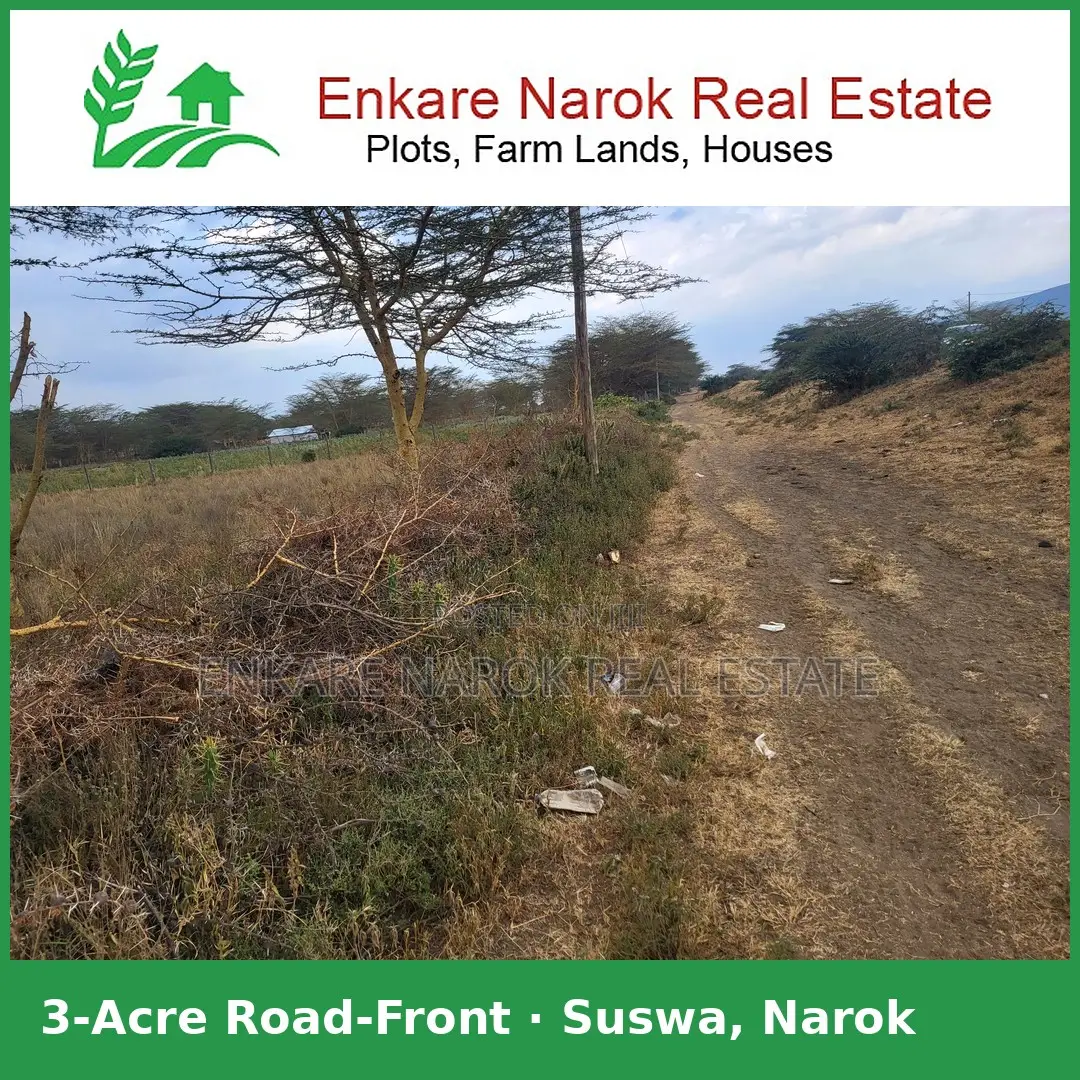 3 Acres Road-Front Land for Sale in Narok, Suswa — Near SGR Station in Suswa