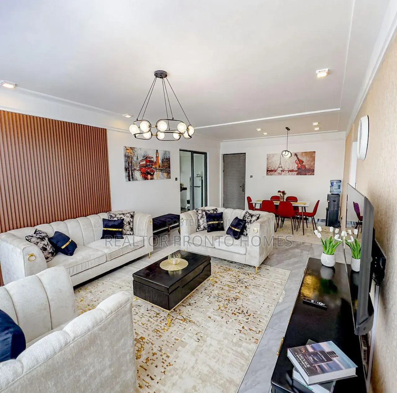 Fully Furnished and Serviced 3 Bedrooms Apartment in Kilimani Nairobi in Hurlingham