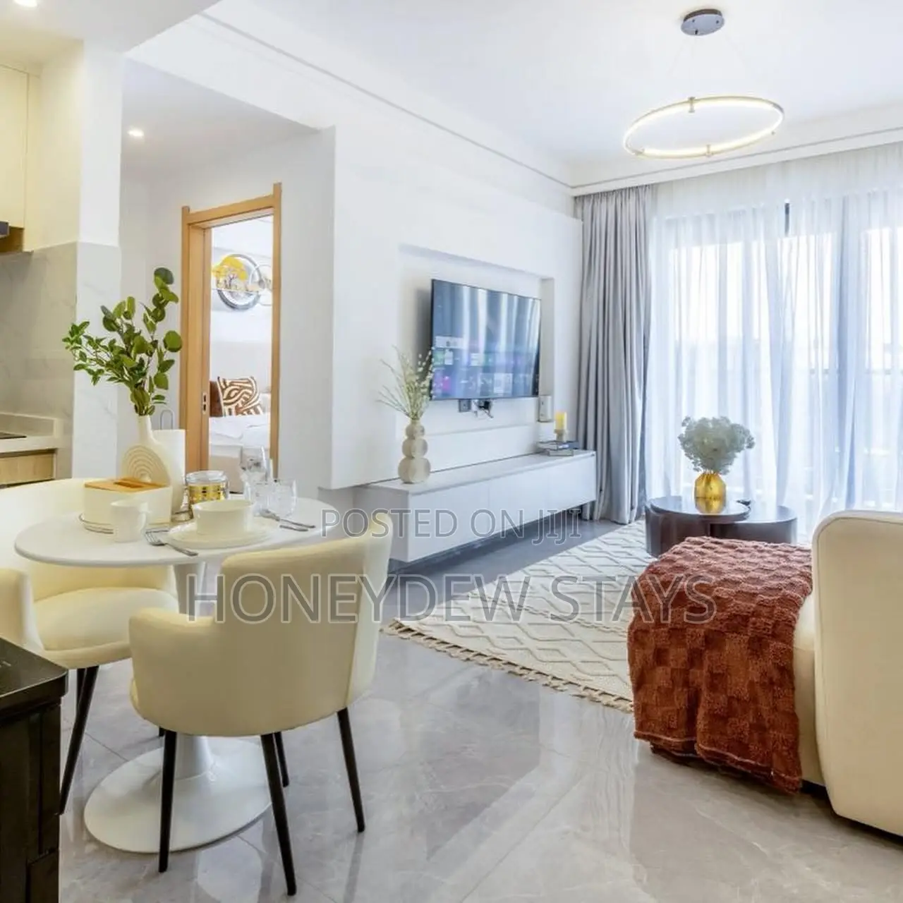 Furnished Elegant 1 Bedroom Airbnb at Riara One – Lavington in Valley Arcade