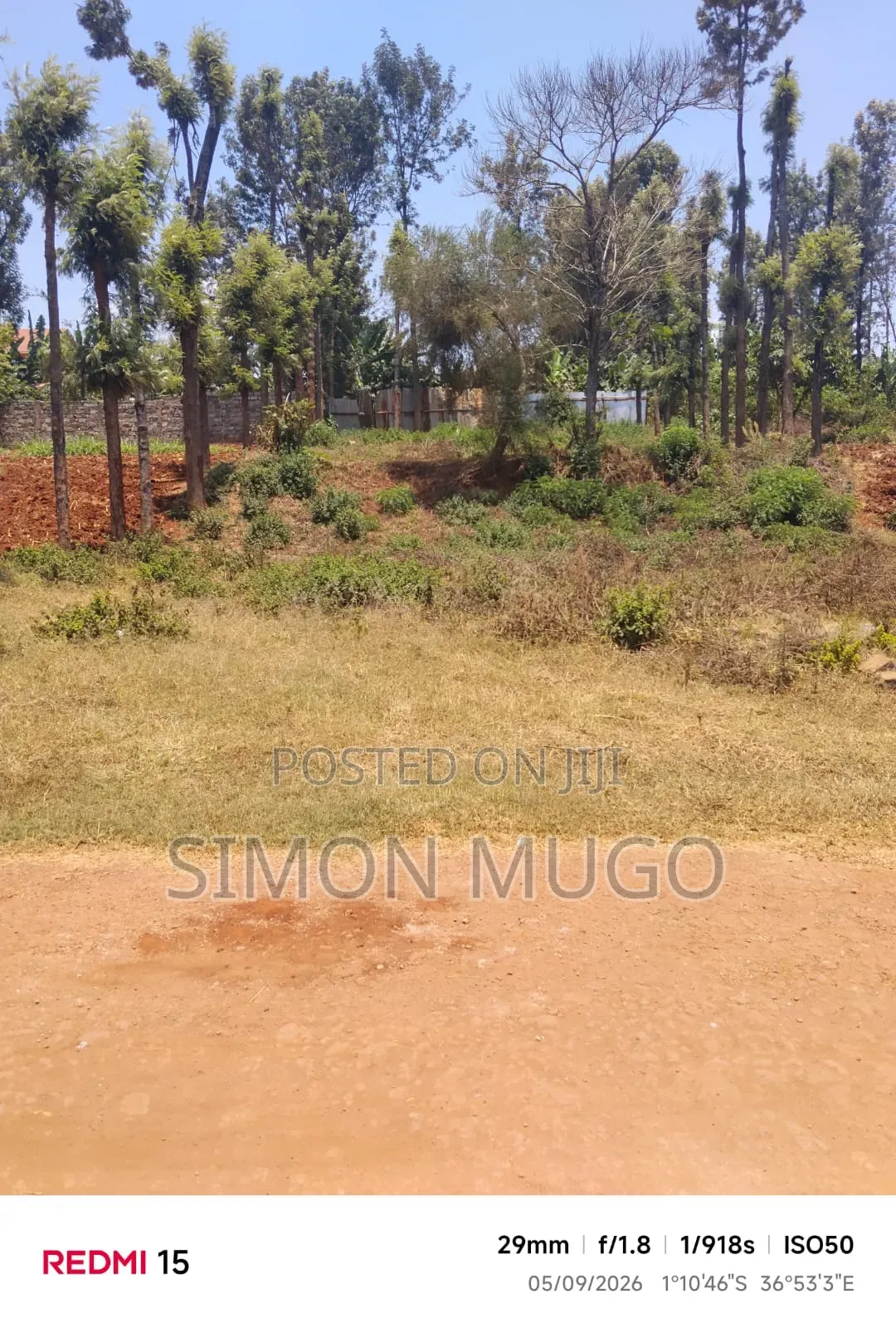 Runda Prime Fully Serviced Well Drained Red Soil 1/4 Acre Plot in Runda