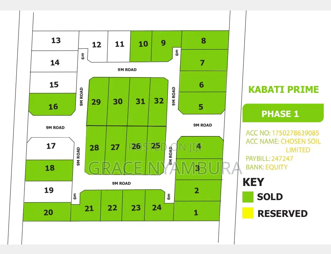 50 by 100 Plots for Sale in Kabati Ready Title Deed Just 200meters in Kangundo