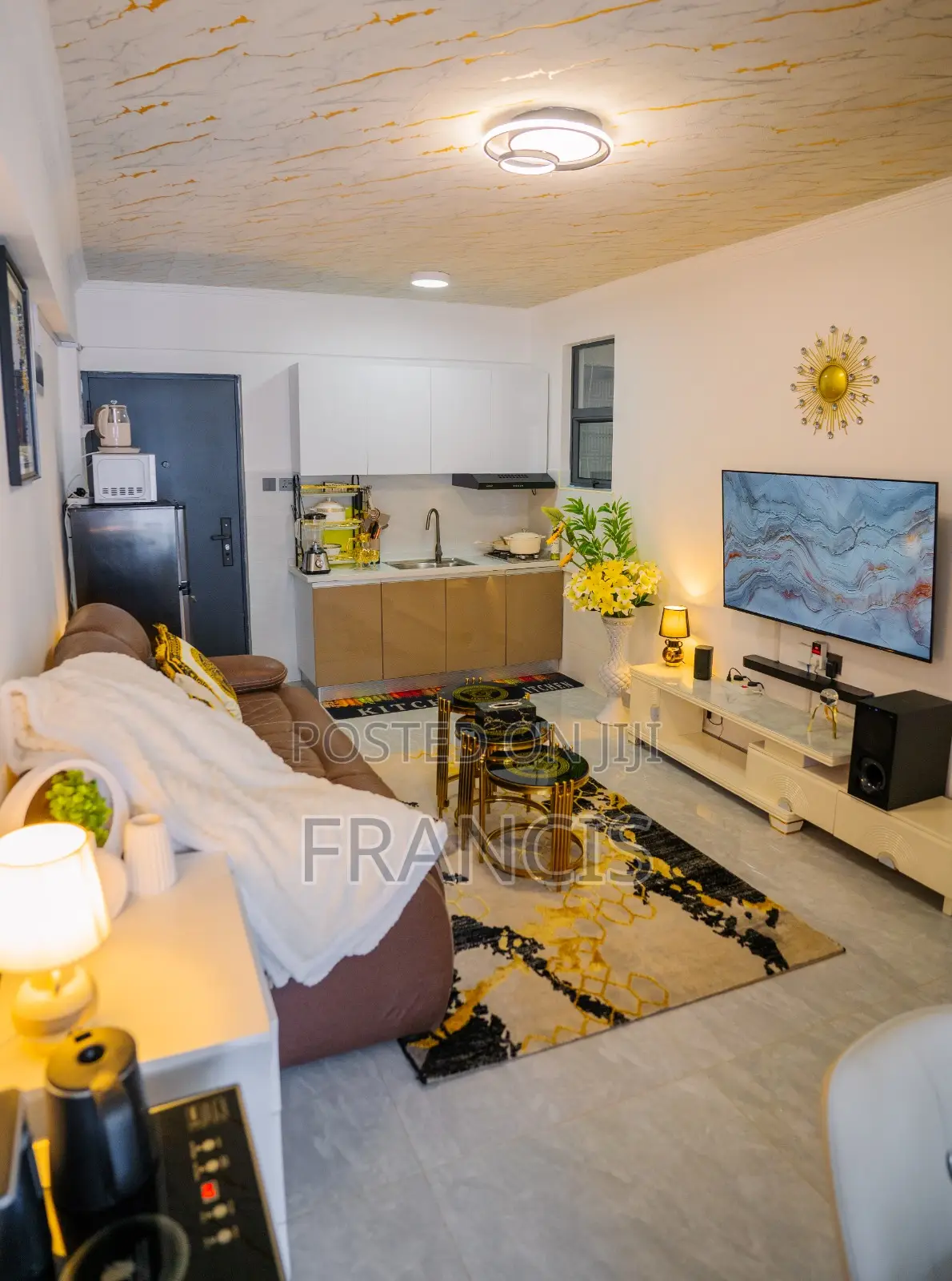 1 Bedroom Furnished Airbnb, Wood Avenue Kilimani Near Yaya Centre in Hurlingham